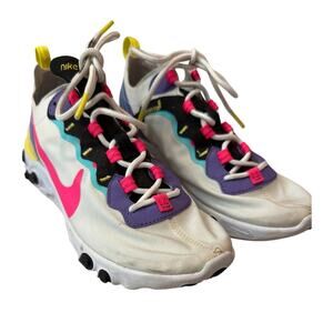 Nike React Element 55 Hyper Pink 2019 Women Size 6.5 Activewear Athleisure